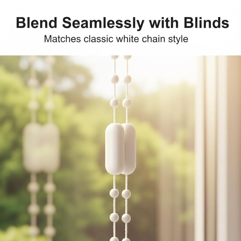 Pack of 20 White PVC Plastic Chain Connectors for Roller