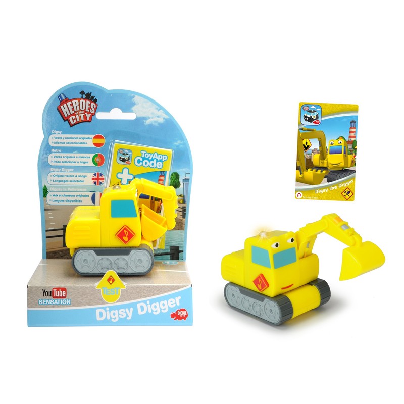 Dickie Toys 203121003 Helden Der Stadt Bernd Bagger Electric Construction