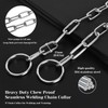 Woofuu Silver Dog Chain Collar,Heavy Duty Chew Proof Stainless Steel