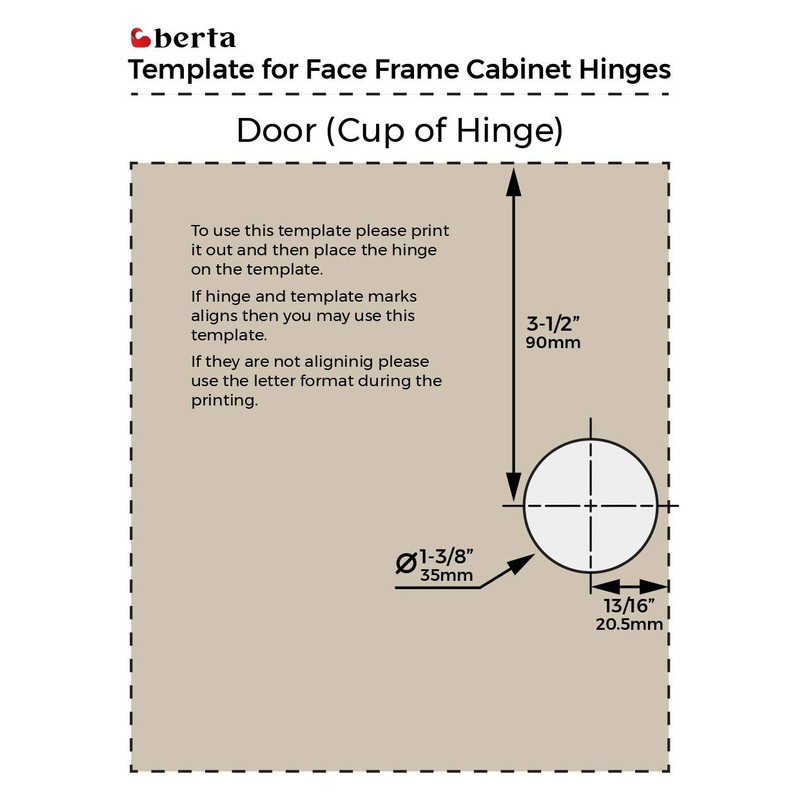 Berta (2 Pieces) 3/8 inch Overlay Face Frame Soft Closing