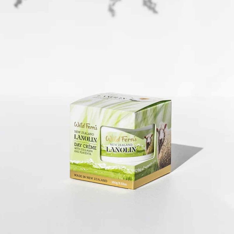 Wild Ferns-Lanolin Day Creme with Collagen & Placenta 100g
