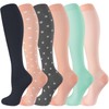 bropite Compression Socks for Women & Men-6 Pairs 20-30mmhg Support