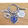 Police Keychain, Handcuffs Keychain, Bullet Keychain, Gun Keychain, Police Gift,