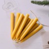 Natural Beeswax Taper Candles, DEYBBY Smokeless and Dripless Beeswax Candles,