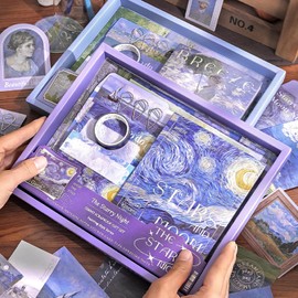 Kit de Álbumes de Recortes Estéticos Clásico, 116 Piezas Álbumes de Recortes Clásico de DIY, Suministros para Albumes de Recortes para Diario de Bala, Con Libro A6, Regalos de Cumpleaños para Niñas