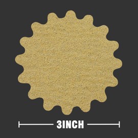 MAXMAN 50 PCS Hook and Loop Sanding Discs, 3-Inch Flex Edge Wavy Sander Pads Alumina Orbital Sandpaper 80 Grit - Perfect for Sanders Hand Drill, Bowl Sanders & Woodworking Wood Auto, No Hole