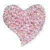 Gyn&Joy Silvery Tone Austrian Crystal Love Heart Brooch Pin BZ264,