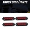 Qiilu LED Side Marker Tail Light Liquidación Lámpara Remolque Camión