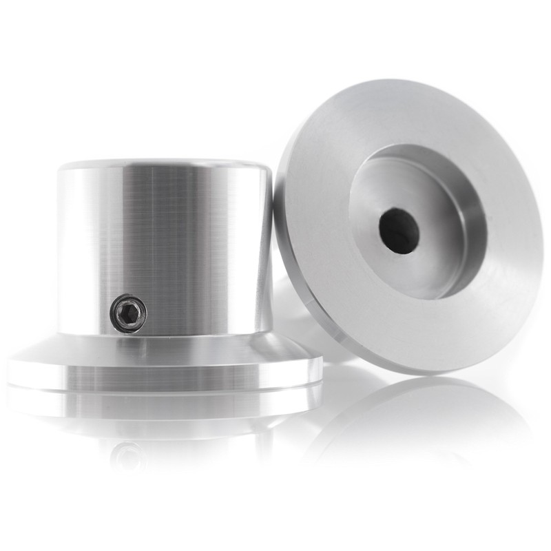 Hifi Lab Pot Aluminium 38X26X26 Audio Rotary Knob Solid Silver
