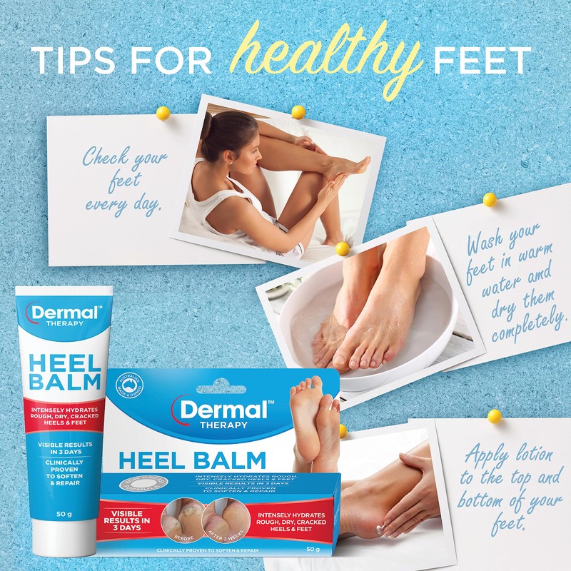 Dermal Therapy Heel Balm | Hydrates Rough, Dry, Cracked Heels