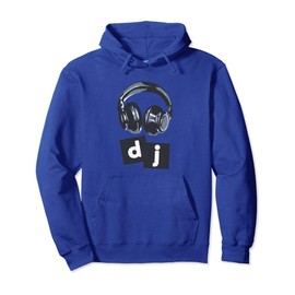 DJ with Headphones (Vintage) Pullover Hoodie