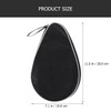 Black Half Round Pong Paddle Storage Bag 180-Degree Opening Compact