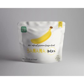 Snakklub Banana Bites – Freeze-Dried Banana, 100% Fruit Without Added Sugar/Additives/Preservatives Fruit Snack - Quantity: Single-packs