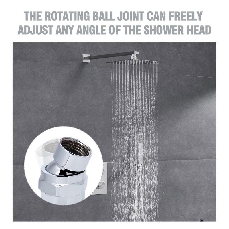 360° Universal Shower Hose Connector Shower Head Extension Shower Head