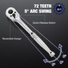 WORKPRO 3-Piece Ratchet Set, Quick Release Reversible, 72-Tooth, 1/4", 3/8",