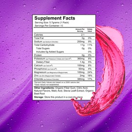 Wellgenix Wellgenix Hydrate48 - Electrolyte Powder Packets with No Sugar (15 Packets) - Keto Electrolytes Powder Packets - Hydration Powder Packets - Raspberry Lemonade Flavor