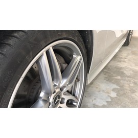 Rim Protector Kit - Silver - Alloy Wheel Rim Guard - Set of 4 Rim Protectors Easy to Install