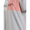 Tommy Jeans Women Nightshirt Oversize Nightdress Stretch Cotton, Grey (Ice