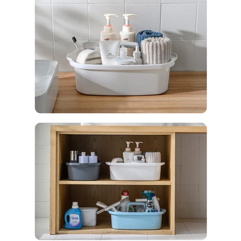 ANNIYA Cleaning Supplies Organizer, Large Cleaning Supply Caddy with Handle,