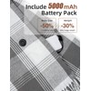 Zorvix Heated Scarf for Women, Rechargeable Intelligent Electric Heating Scarf
