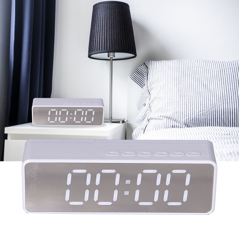 EG-010 Bluetooth Clock Speaker with LED Mirror Portable Drop Proof