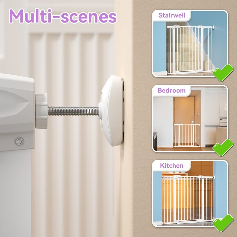 SAFELON 4 x Baby Safety Gate Wall Protector, Child and