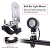 Biqing 2PCS Motorcycle Fog Light Mount Brackets,Universal Tube Light Holder