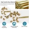 QSJ 40Pcs Threaded Inserts Heat Set Inserts Kit M4x8.1x6.3 Brass