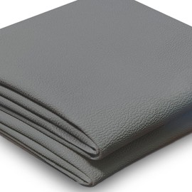 K-Musculo Vinyl Fabric, Marine Faux Leather Upholstery, for Upholstery Crafts, DIY Sewings, Sofa, Handbag, Earrings, Hair Bows Decorations (Grey 54 * 72inch)