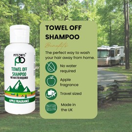 Pits and Bits Rinse Free Shampoo, Apple Fragrance, No Additional Water Or Rinsing Required 100ml