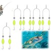 LUMOOM Pack of 5 Double Hooks with Inverted Base Cord,