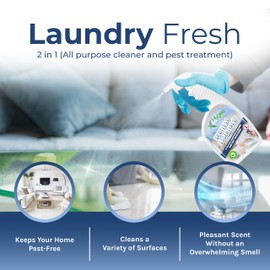 Spotless Essentials 2-in-1 Lice Spray treatment & All purpose cleaner - Natural bed bug spray, lice spray, mite spray, ant spray -Activates on contact- Safe for Children and Pets Surfaces- 24 oz spray