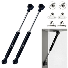 JinBoCheng 2PCS 100n/22lb Gas Struts,10 Inch Gas Spring Hinge,Gas Strut Lift Support,Toy Box/Storage Box Spring Struts,Soft Close Hinges,Furniture Cabinet Door Lid Stay