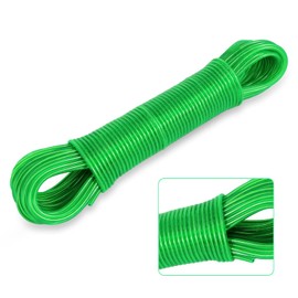 Washing Line, 30 m Washing Line with Steel Core, Outdoor Heavy Duty Extra Strong Washing Lines, Load Capacity of 120 kg, Rustproof and Waterproof Washing Rope for Home and Camping