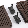 JJWNMLL composite decking clips 100 pcs - 6mm hidden fasteners/plastic