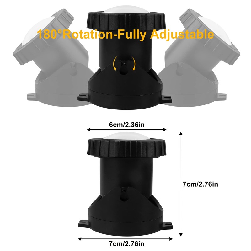NATPOW Pond Lighting LED Underwater, Underwater Lighting RGB Underwater Pond