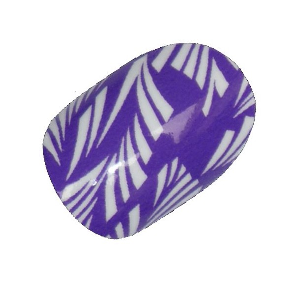 Chix Nails Nail Wraps Purple Laurel Designer Fingers Toes Vinyl Foils