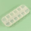 Hilsayum 6PCS Nail Art Beads Storage Container Clear Rectangle Jewelry