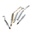 Fancy Cube Lip/Eyeliner Brush (Package / Accessory Chain Attached) (Silver)