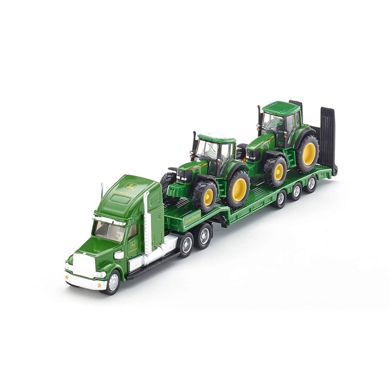 siku 1837, Low Loader with 2 John Deere Tractors, 1:87,