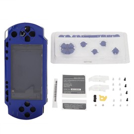 fasient Full Housing Case Cover Kit for PSP 1000, Replacement for Housing Cover, Full Shell Housing Set with Buttons Kit for PSP 1000 Replacement Shell (Blue)
