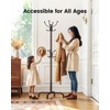 Pipishell Coat Rack with 14 Hooks, Freestanding Coat Rack Stand