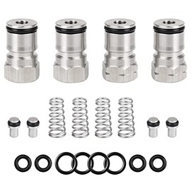 Hgkeke 2 Packs Ball Lock Keg Posts for Cornelius Keg Stainless Corny Keg Post 19/32-18 Female Thread Gas Post Keg Liquid Post Replacement O-Rings Ball Lock Keg Fittings (Post & Poppet &Spring)