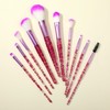 WLLHYF Glitter Crystal Make Up Brush Set 10 Pieces Bling