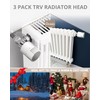 Thermostat Radiator Head,HOMGEN Popular 3Pcs TRV Thermostatic Heads Radiator Thermostat
