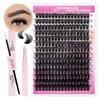 DIY 80D Lash Extension Kit Individual 0.07D Curl Lashes Cluster