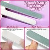 FANDAMEI Nail Files and Buffers, 20PCS Nail File Kit. Rectangular