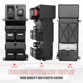 Sianxaido 35750-SJC-A04ZC Master Power Window Switch Driver Side Compatible with Ridgeline 2006-2014 3.5L V6