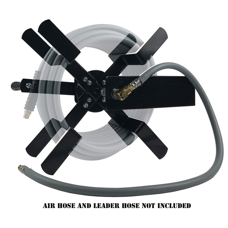 Primefit HRM38100 Manual Air Hose Reel with 100ft Capacity using