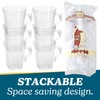 Blue Sky Clear Square 8.5oz Disposable Plastic Coffee Mugs -